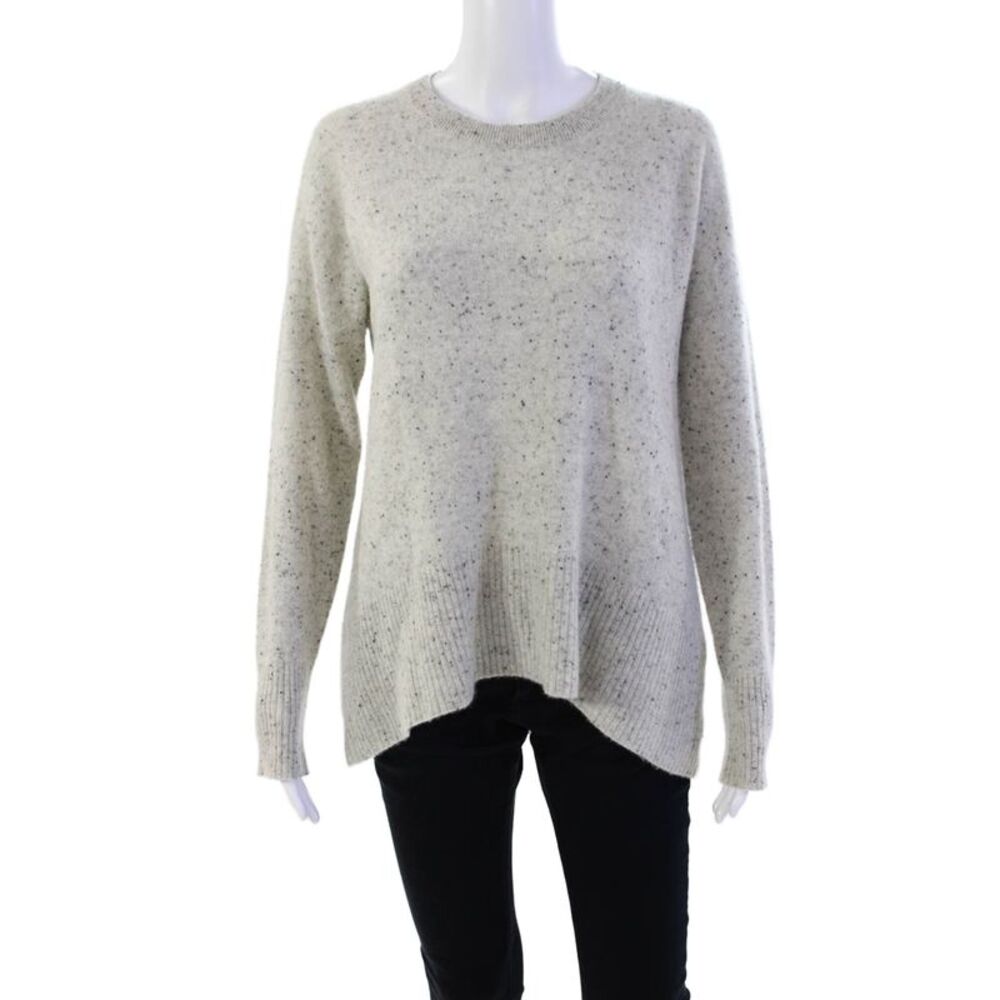 BB Boo Gemes Women's Long Sleeves Cashmere Pullover Sweater Gray Size S
